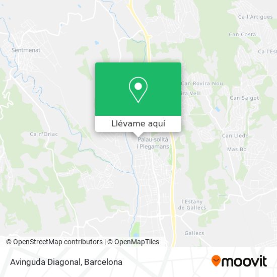 Mapa Avinguda Diagonal