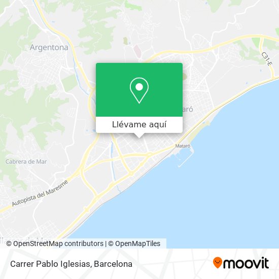 Mapa Carrer Pablo Iglesias