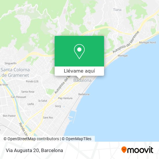 Mapa Via Augusta 20