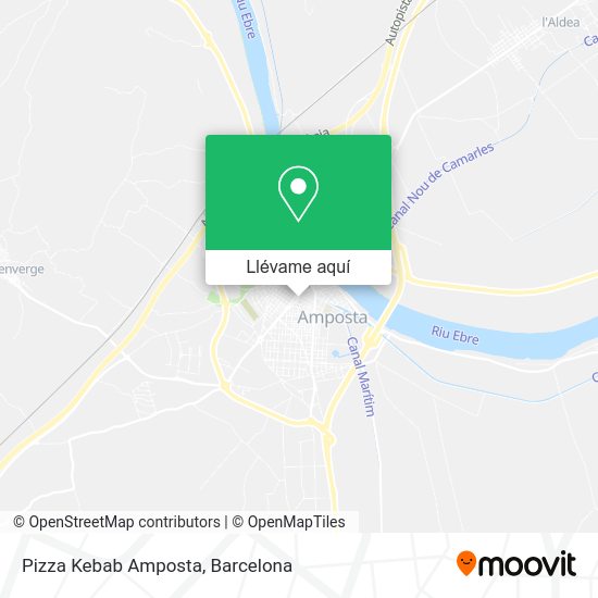 Mapa Pizza Kebab Amposta