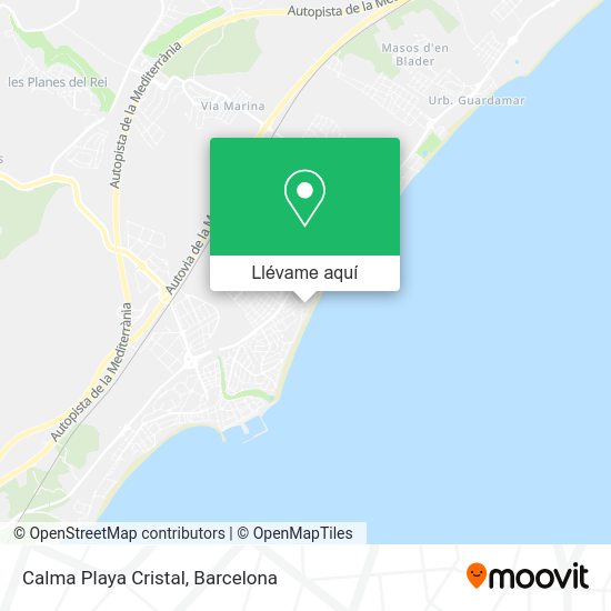 Mapa Calma Playa Cristal