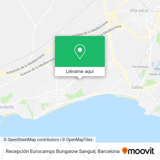 Mapa Recepción Eurocamps Bungalow Sangulí