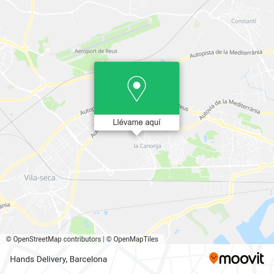 Mapa Hands Delivery