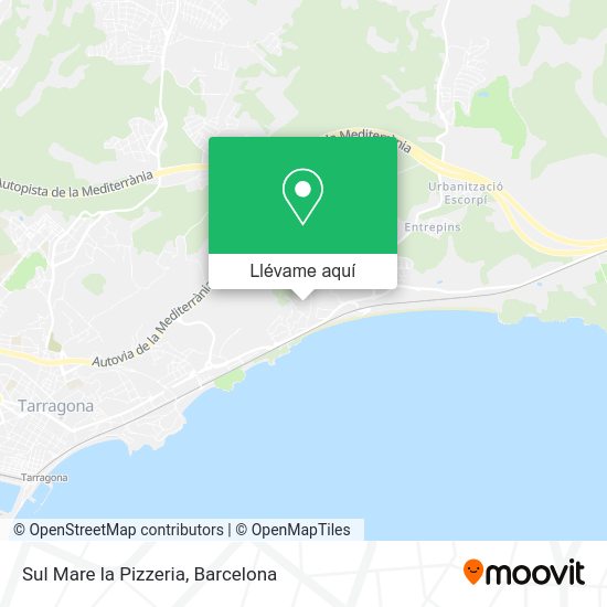 Mapa Sul Mare la Pizzeria