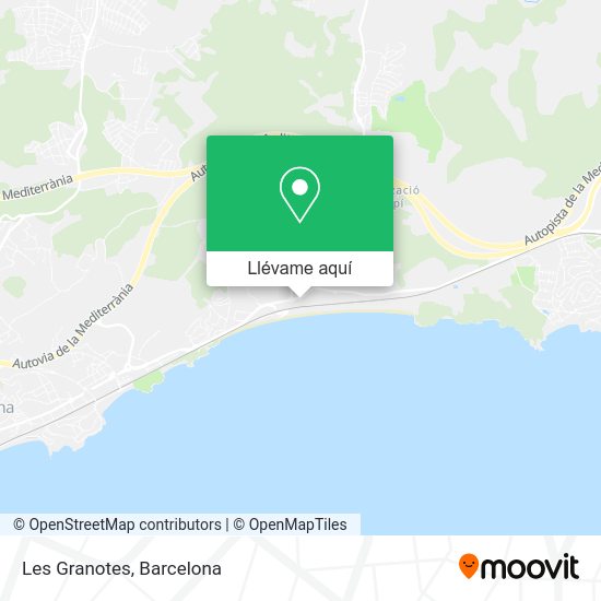 Mapa Les Granotes