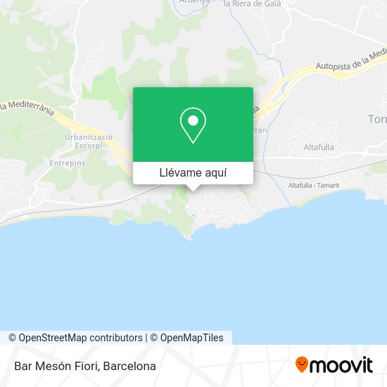 Mapa Bar Mesón Fiori