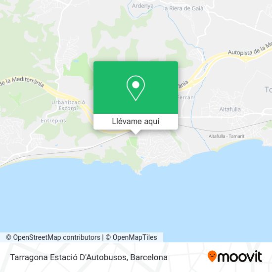 Mapa Tarragona Estació D'Autobusos