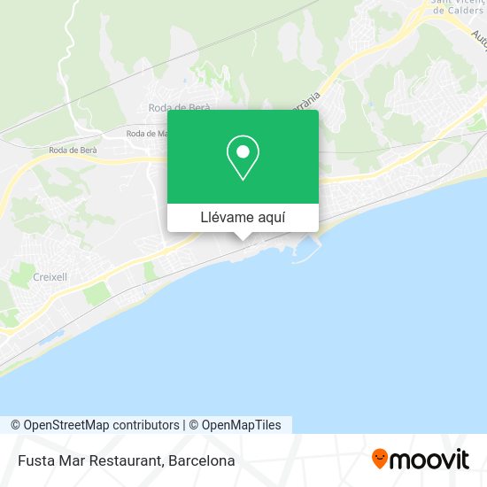 Mapa Fusta Mar Restaurant