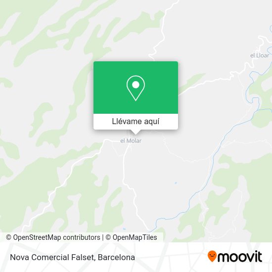 Mapa Nova Comercial Falset