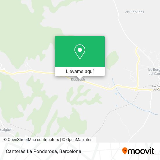 Mapa Canteras La Ponderosa