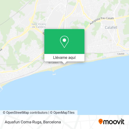 Mapa Aquafun Coma-Ruga