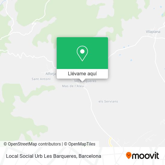 Mapa Local Social Urb Les Barqueres