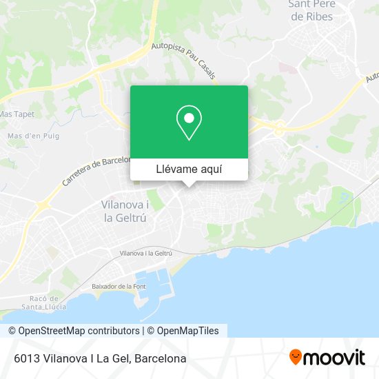 Mapa 6013 Vilanova I La Gel
