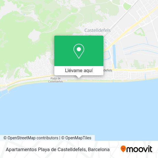 Mapa Apartamentos Playa de Castelldefels