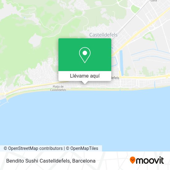 Mapa Bendito Sushi Castelldefels