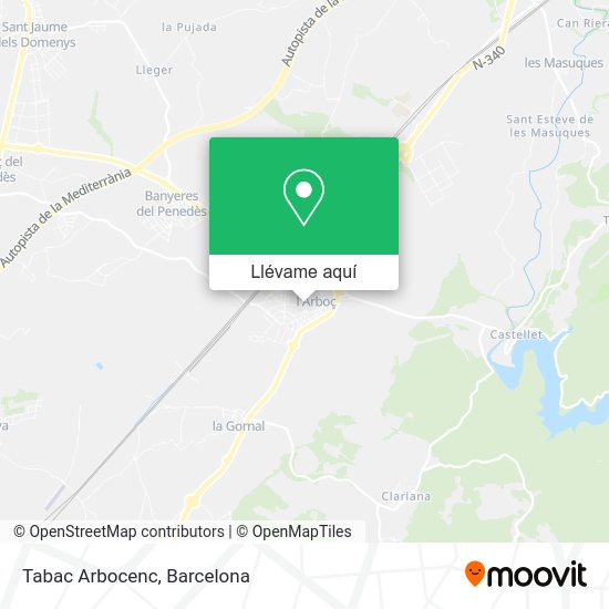 Mapa Tabac Arbocenc