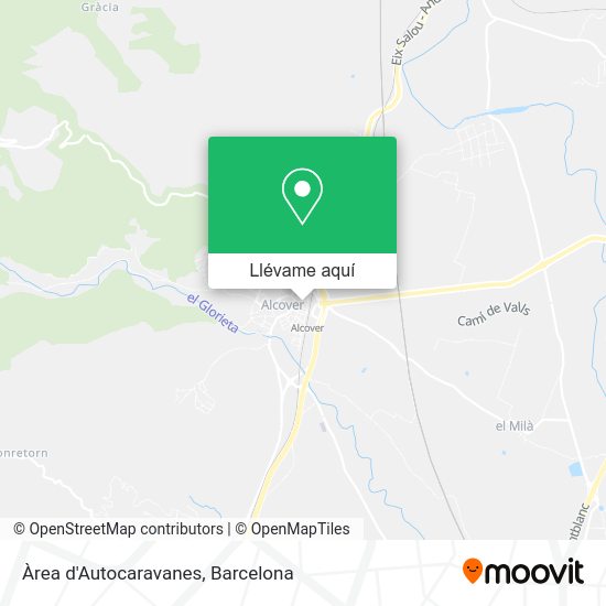 Mapa Àrea d'Autocaravanes