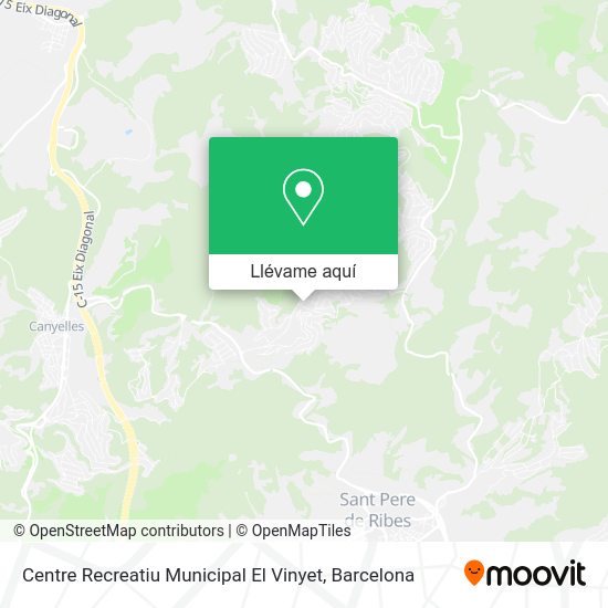 Mapa Centre Recreatiu Municipal El Vinyet