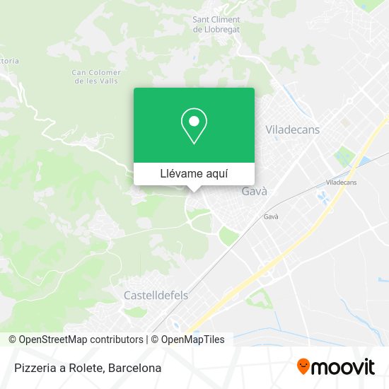 Mapa Pizzeria a Rolete