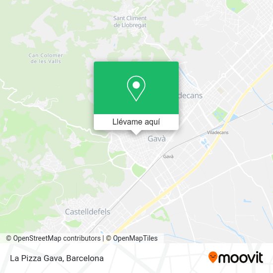 Mapa La Pizza Gava