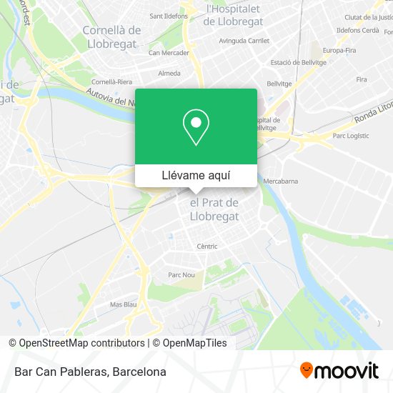 Mapa Bar Can Pableras
