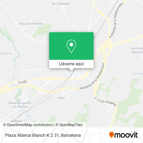 Mapa Plaza Abarca Blanch K 2 31