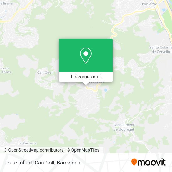 Mapa Parc Infanti Can Coll
