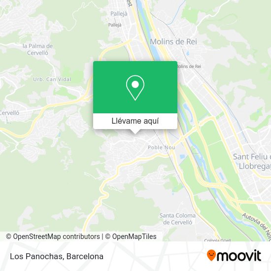 Mapa Los Panochas