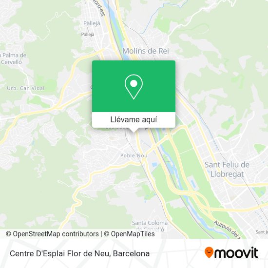 Mapa Centre D'Esplai Flor de Neu