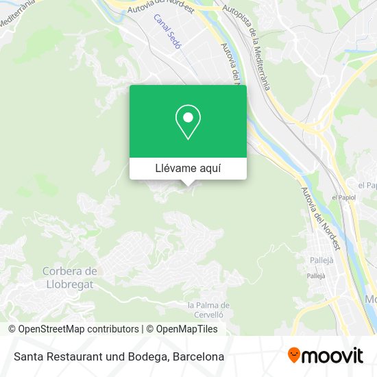 Mapa Santa Restaurant und Bodega