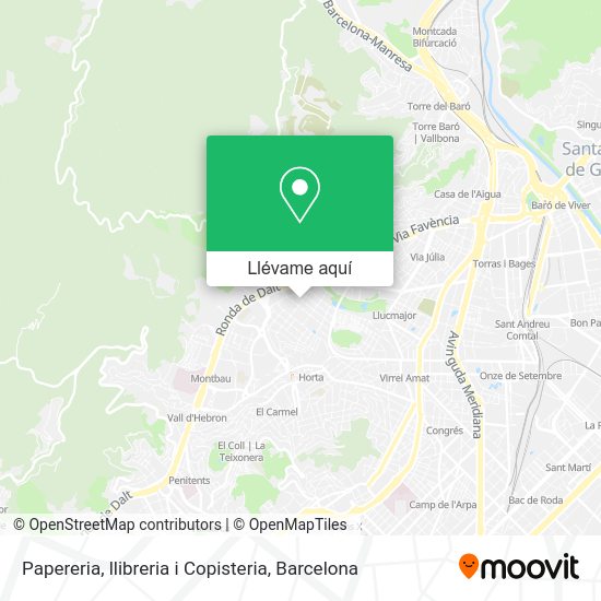 Mapa Papereria, llibreria i Copisteria