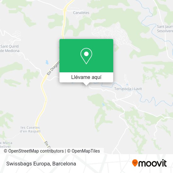 Mapa Swissbags Europa