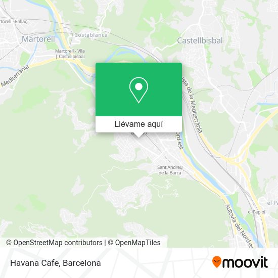 Mapa Havana Cafe