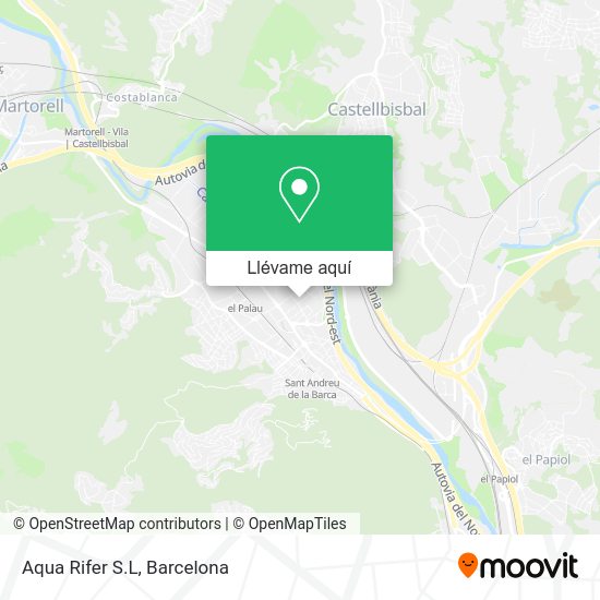 Mapa Aqua Rifer S.L