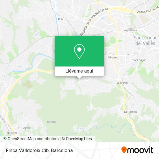 Mapa Finca Valldoreix Cib