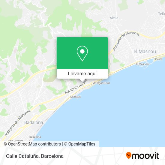 Mapa Calle Cataluña