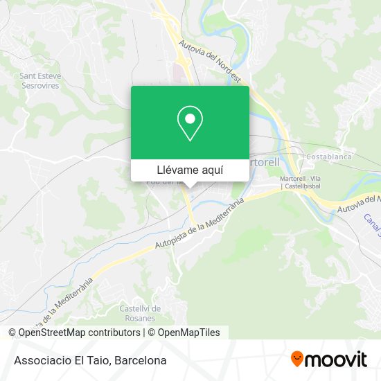 Mapa Associacio El Taio