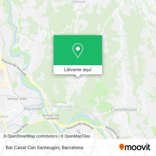 Mapa Bar Casal Can Santeugini