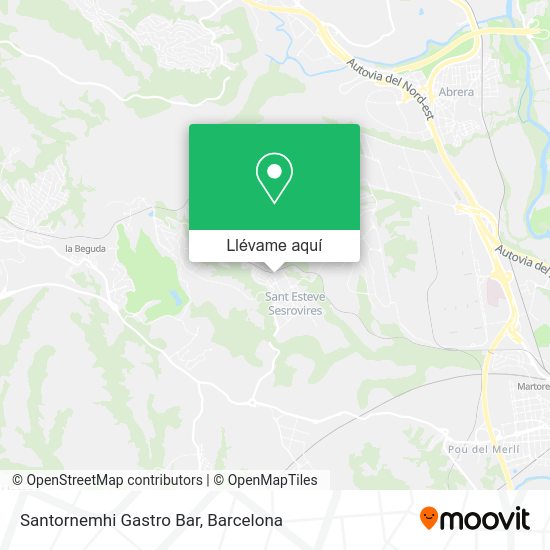 Mapa Santornemhi Gastro Bar