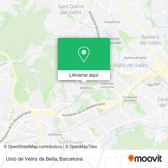 Mapa Unió de Veins de Bella