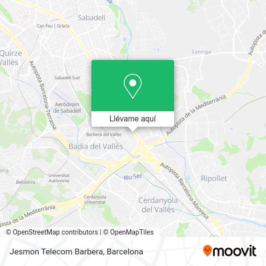 Mapa Jesmon Telecom Barbera