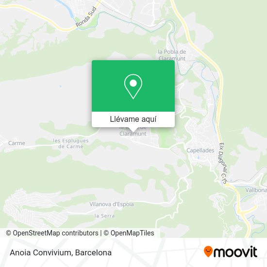 Mapa Anoia Convivium