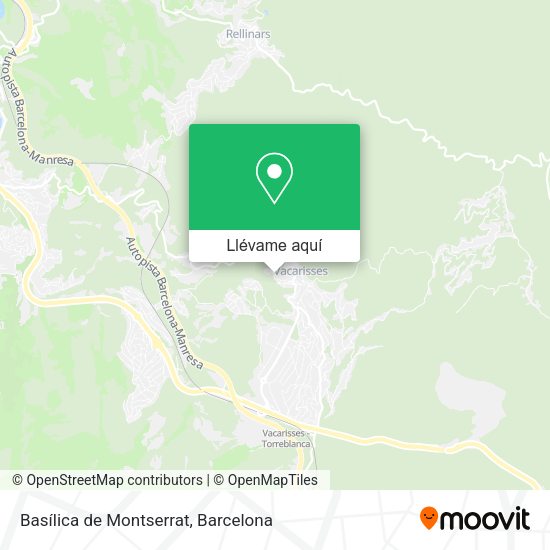 Mapa Basílica de Montserrat