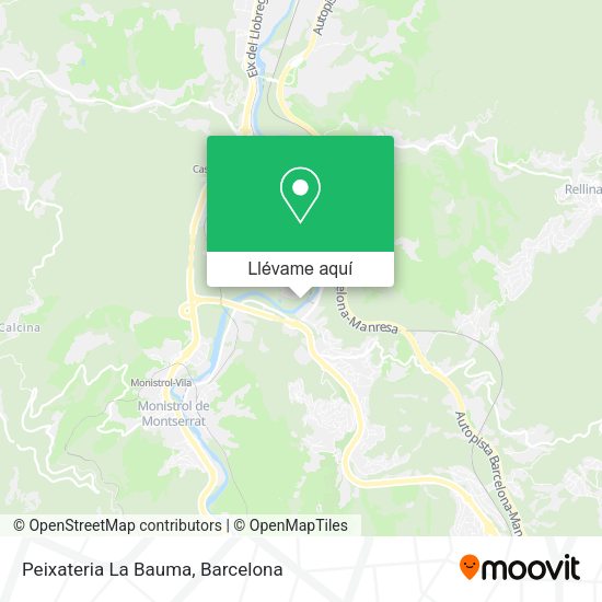 Mapa Peixateria La Bauma