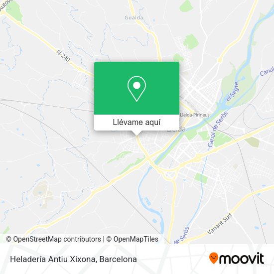 Mapa Heladería Antiu Xixona