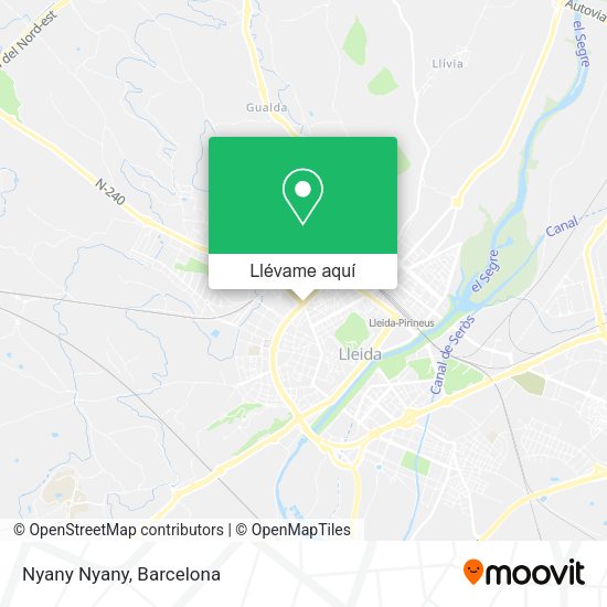 Mapa Nyany Nyany