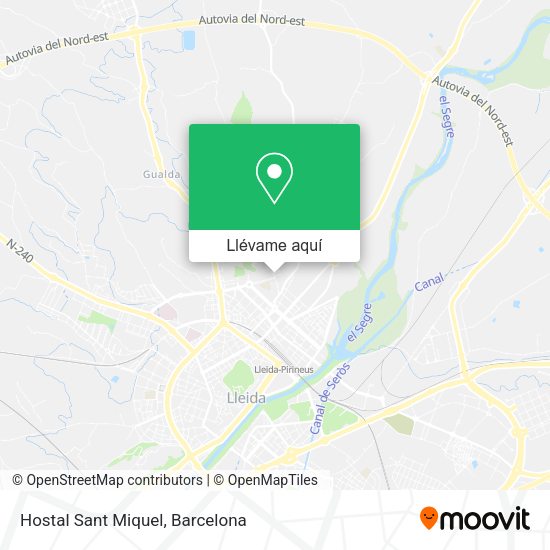 Mapa Hostal Sant Miquel