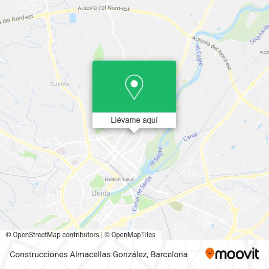 Mapa Construcciones Almacellas González