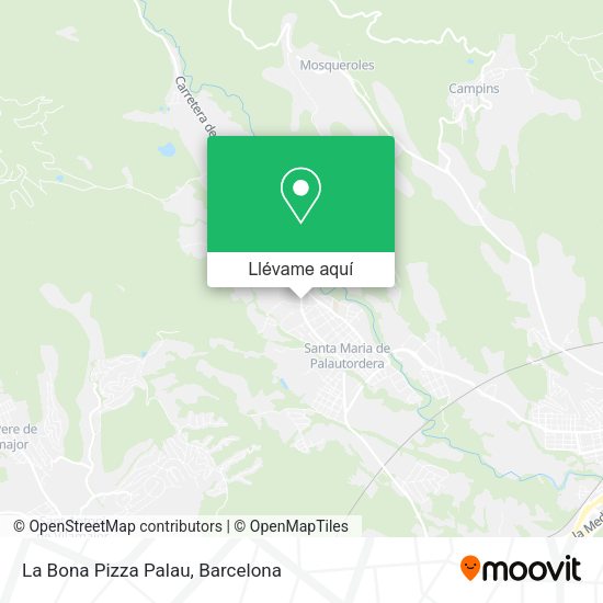 Mapa La Bona Pizza Palau