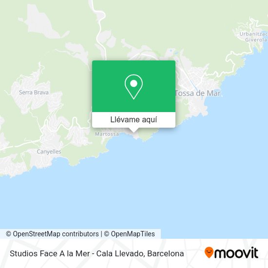 Mapa Studios Face A la Mer - Cala Llevado